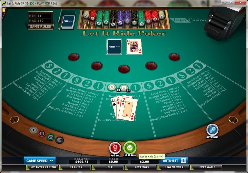 Лет ит райд покер - Let it Ride Poker