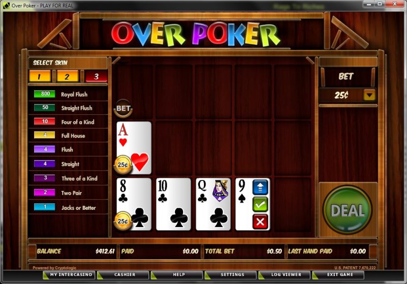 Видеопокер оверпокер - Overpoker